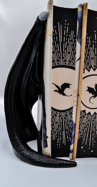 Hand-Painted 3D Printed Dragon Bookends – Majestic Fantasy Display for Your Shelf