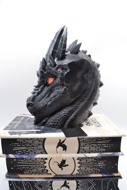 Hand-Painted 3D Printed Dragon Bookends – Majestic Fantasy Display for Your Shelf
