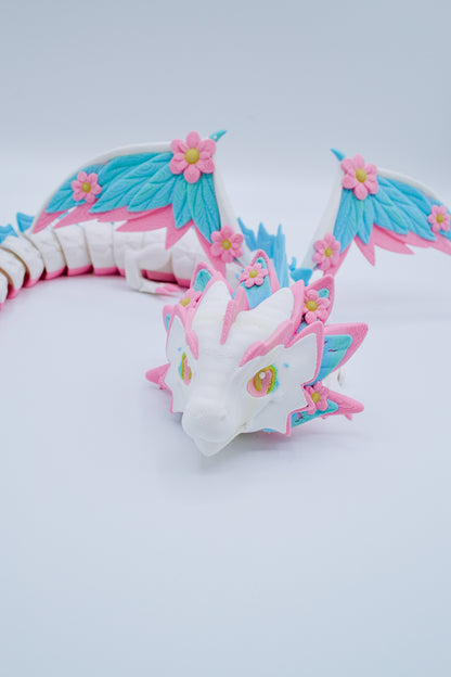 Blossom Breeze Flexi Dragon – 3D Printed Articulated Fantasy Model