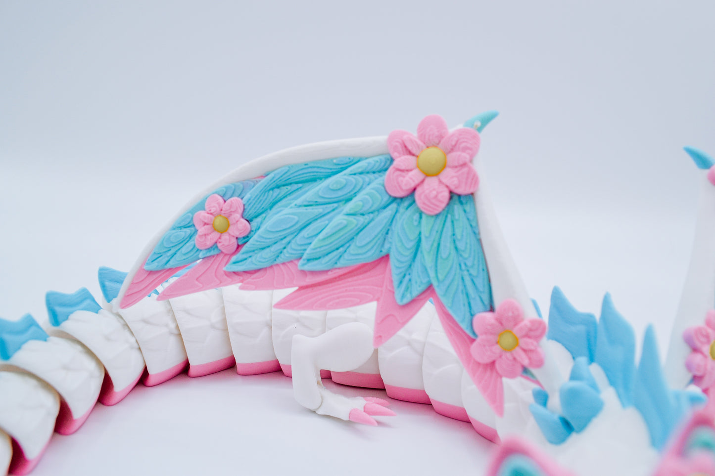 Blossom Breeze Flexi Dragon – 3D Printed Articulated Fantasy Model