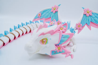 Blossom Breeze Flexi Dragon – 3D Printed Articulated Fantasy Model